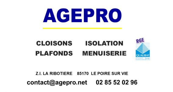 Logo complet AGEPRO Menuiserie Isolation